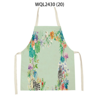 Sorțuri cu peisaj cu flori pentru femei Savete de in șorț pentru curățarea gospodăriei acasă, bucătari, șorț pentru copt pentru gătit pentru copii