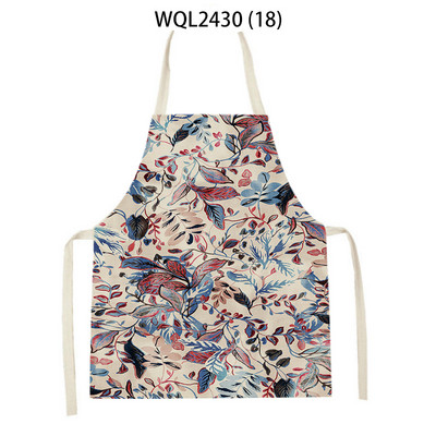 Sorțuri cu peisaj cu flori pentru femei Savete de in șorț pentru curățarea gospodăriei acasă, bucătari, șorț pentru copt pentru gătit pentru copii