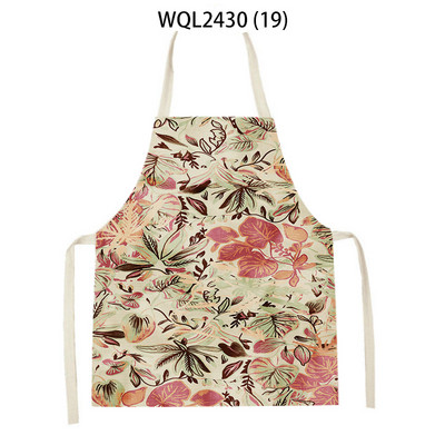 Sorțuri cu peisaj cu flori pentru femei Savete de in șorț pentru curățarea gospodăriei acasă, bucătari, șorț pentru copt pentru gătit pentru copii
