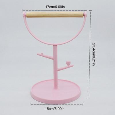 Paukščių ešerių stovo stovo laikiklis narvelis ešerys papūgams Medinis nešiojamas stalinis ešerys papūgams Papūga Cockatiel