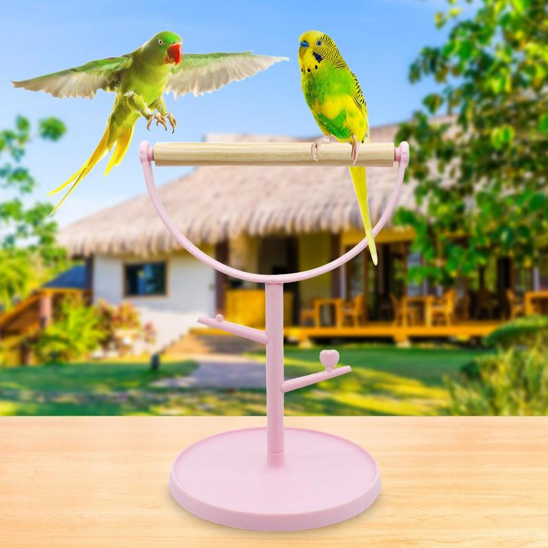 Paukščių ešerių stovo stovo laikiklis narvelis ešerys papūgams Medinis nešiojamas stalinis ešerys papūgams Papūga Cockatiel