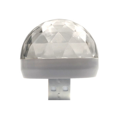 Φωτισμός περιβάλλοντος αυτοκινήτου USB DJ RGB Mini Πολύχρωμο ήχος μουσικής Led Apple 5V Διασύνδεση Holiday Party Atmosphere Εσωτερικό Φωτιστικό κορμού θόλου