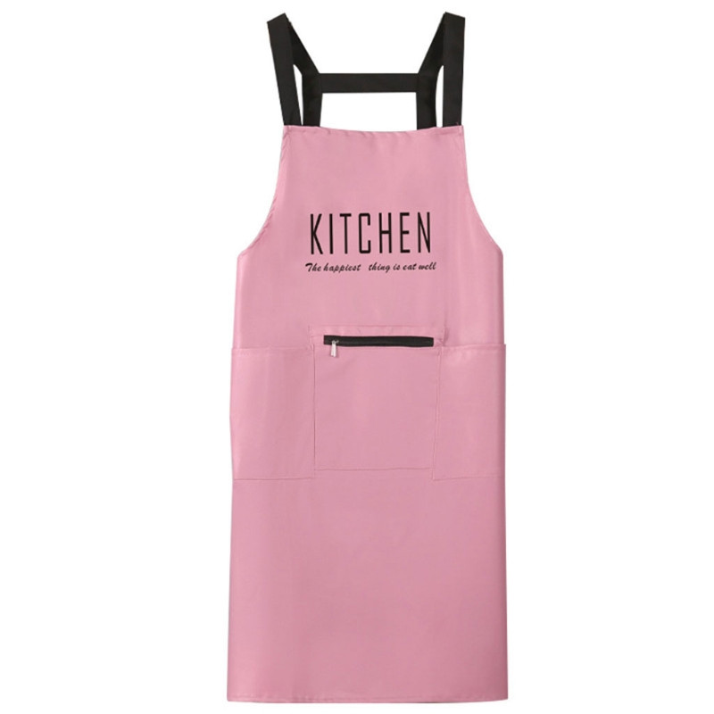 Odinė darbo prijuostė su kišenėmis vyrams Moterų su Crossback vandeniui atspariomis, alyvai atspariomis virėjos prijuostėmis virtuvėje ant grotelių