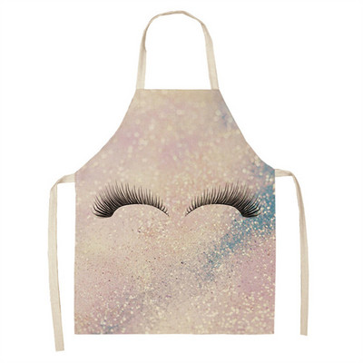 Uzacu stils šefpavāra priekšautu tīrīšana Pinafore kulinārijas priekšauts grima raksts bez piedurknēm kokvilnas lina priekšauti Mājas pielāgoti priekšauti Bib