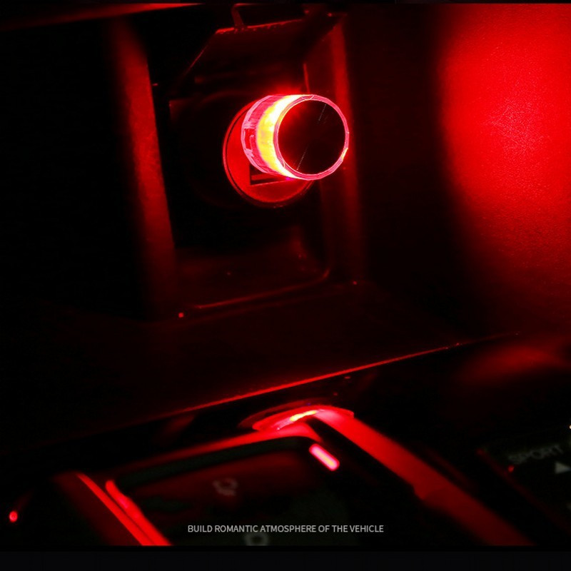 Automobilių mini USB LED aplinkos šviesos dekoratyvinės atmosferos lempos vidaus aplinkai Auto PC Kompiuteris Nešiojami Šviesos Plug Play