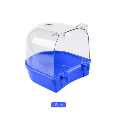 1 τμχ Μπανιέρα πουλιού για Κλουβί Parrot Αντιολισθητικά Αξεσουάρ ντους Birdbath Κρεμαστό κουτί μπάνιου με κλουβί πουλιών για Little Bird Canary