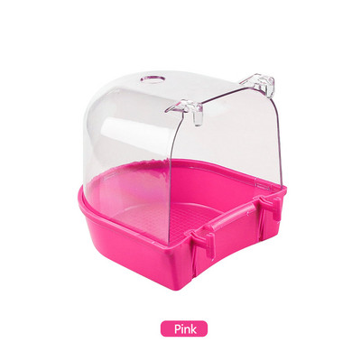 1 τμχ Μπανιέρα πουλιού για Κλουβί Parrot Αντιολισθητικά Αξεσουάρ ντους Birdbath Κρεμαστό κουτί μπάνιου με κλουβί πουλιών για Little Bird Canary