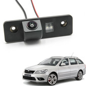 Κάμερα πίσω όψης CCD HD AHD Fisheye για Skoda Octavia MK2 1Z 2004 2005 2006 2007 2008 2009 2010 2011 2012 2013 Οθόνη αυτοκινήτου