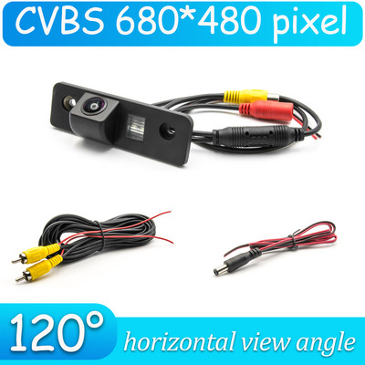 Κάμερα πίσω όψης CCD HD AHD Fisheye για Skoda Octavia MK2 1Z 2004 2005 2006 2007 2008 2009 2010 2011 2012 2013 Οθόνη αυτοκινήτου