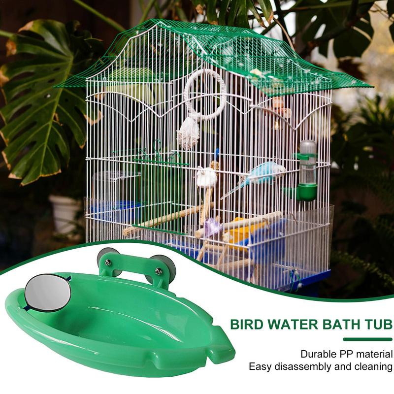 Putnu vanna Putnu vanna Bļoda Nekaitīgs barotājs Putnu vanna Vietu taupoša mājdzīvnieku vanna Baseins Veselīga putnu vanna Kanāriju salām Maziem putniem