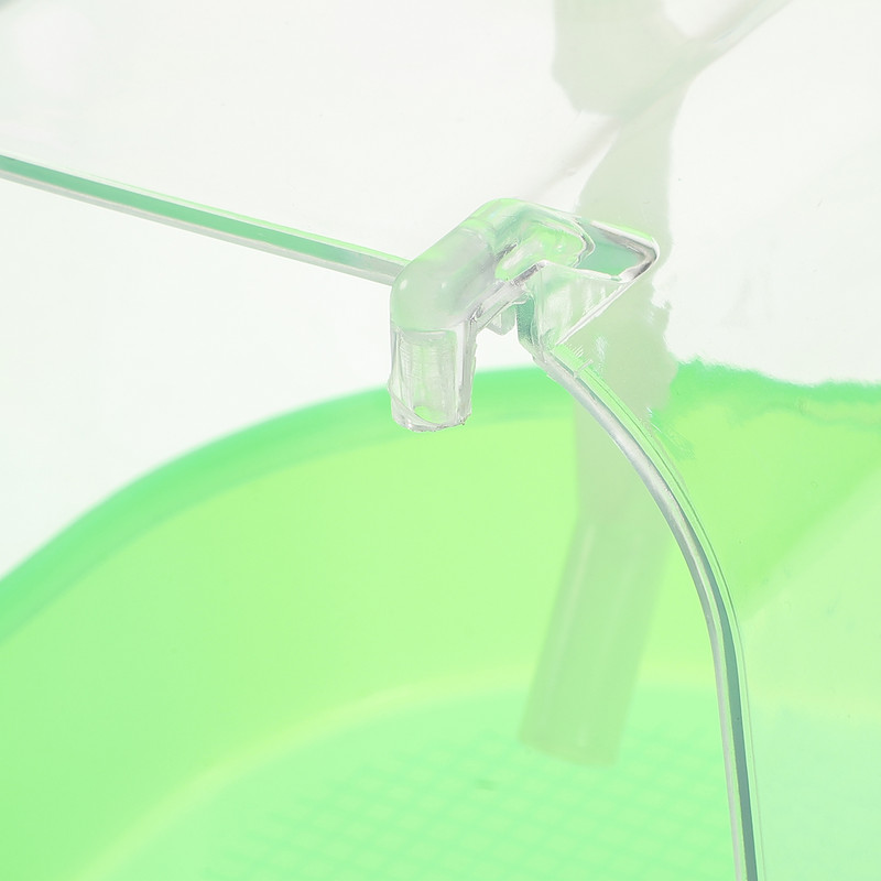 Bath Cage Bird Parrot Canary Bathing Tub Box Birds Covered Bathtub Budgie Dispenser Αξεσουάρ λεκάνης νερού Τροφοδότης Finch Conure