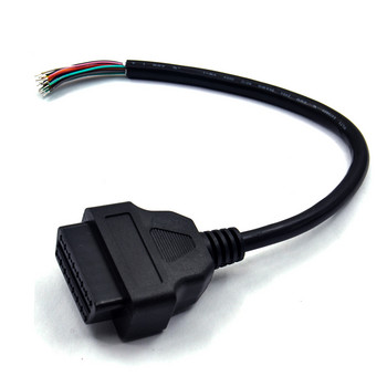 OBD OBD2 16-пинов женски удължител за отваряне на кабел за автомобилен диагностичен интерфейсен конектор OBD II женски преобразувател OBD2 мъжки кабел