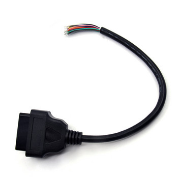 OBD OBD2 16-пинов женски удължител за отваряне на кабел за автомобилен диагностичен интерфейсен конектор OBD II женски преобразувател OBD2 мъжки кабел