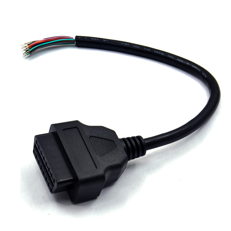 OBD OBD2 16 kontaktų moteriškas prailginimo atidarymo kabelio automobilio diagnostikos sąsajos jungtis OBD II moteriškas keitiklis OBD2 vyriškas kabelis