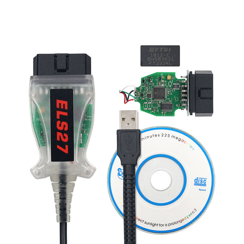 V2.3.8 ELS27 FORScan Скенер OBD2 Диагностичен кабел Зелен PCB PIC24HJ128GP els27 Поддръжка ELM327&J2534 Ford/Mazda/Lincoln/Mercury