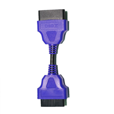 Жълт 13cm / 30cm obd2 кабел мъжки към женски щепсел удължителен проводник, подходящ за всички OBD2 OBD интерфейс конектор за удължителен кабел