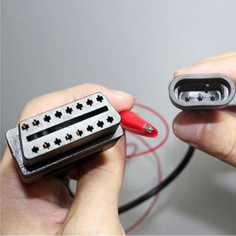 Skirta Alfa Lancia OBD 3 kontaktui prie OBD2 16 kontaktų jungties OBDII Obd-II adapterio automobilinio kabelio Obd, skirto Fiat 3 kontaktų su Elm 327 V2.1 OBD