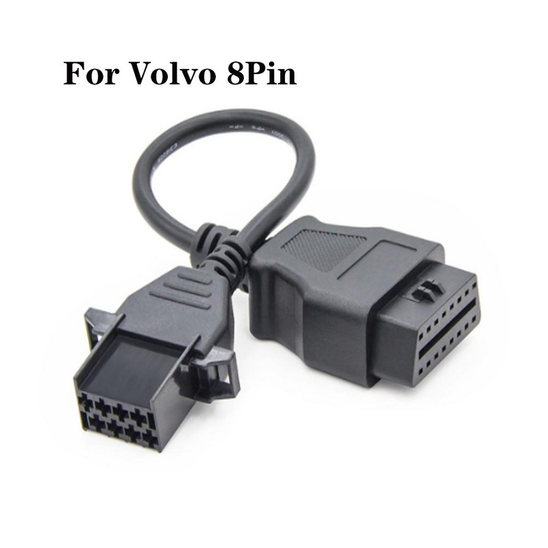 Кабели за камиони с най-добра цена за 150 TCS Pro OBD2 Пълен комплект 8 бр. Кабели за камиони Диагностичен инструмент Свързване на кабелен адаптер за Renault/Volvo