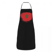 Maroc Drapel Marocan șorț Bucătărie Gătit Coace Grădinărit Bavete Bucătărie Antifouling Tablier pentru bărbați, femei