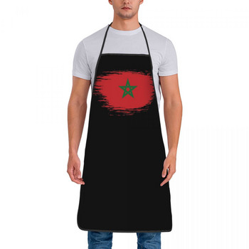 Μαρόκο Moroccan Flag Ποδιά Κουζίνα Μαγειρική Ψήσιμο Κηπουρική Σαλιάρα Κουζίνα Αντιρρυπαντικό για άνδρες Γυναίκες