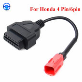Cablu OBD motocicleta pentru Honda 4 pini/6 pini cablu cablu de diagnosticare 4 pini/6 pini la Adaptor OBD2 16 pini
