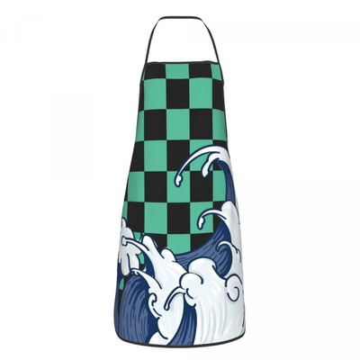 Savete personalizat Demon Slayer Nezuko Kimono șorț bărbați, femei, adulți, bucătar, bucătărie, gătit Anime Kimetsu No Yaiba Tablier Cuisine