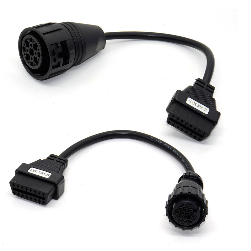 Гореща разпродажба кабели за камиони Pro OBD2 OBDII автомобилен кабел Камиони Диагностичен инструмент свързващ кабел 8 PCS Камиони Кабели