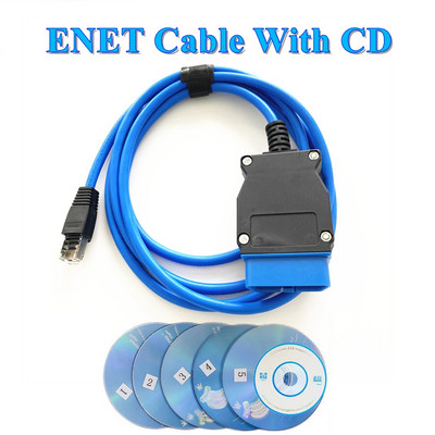 Cablu ENET de înaltă calitate pentru BMW seria F ICOM Enet la OBDII Codare Instrument de date ascunse Cablu de diagnosticare auto OBD2
