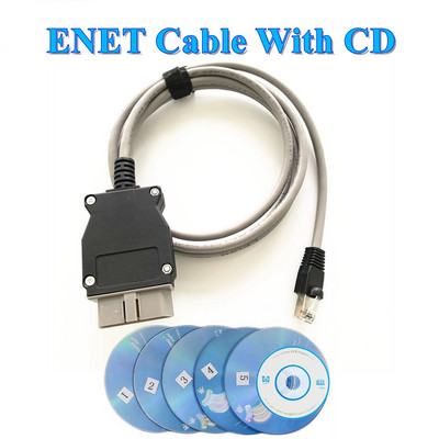 Cablu ENET de înaltă calitate pentru BMW seria F ICOM Enet la OBDII Codare Instrument de date ascunse Cablu de diagnosticare auto OBD2