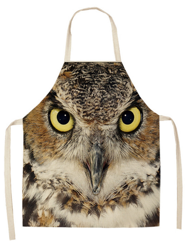 Kačių tigrų šunų pelėdų prijuostės Virtuvės prijuostės Be rankovių Medvilninės lininės prijuostės maisto ruošimui Namų valymo įrankiai Prijuostės Virtuvė Delantal