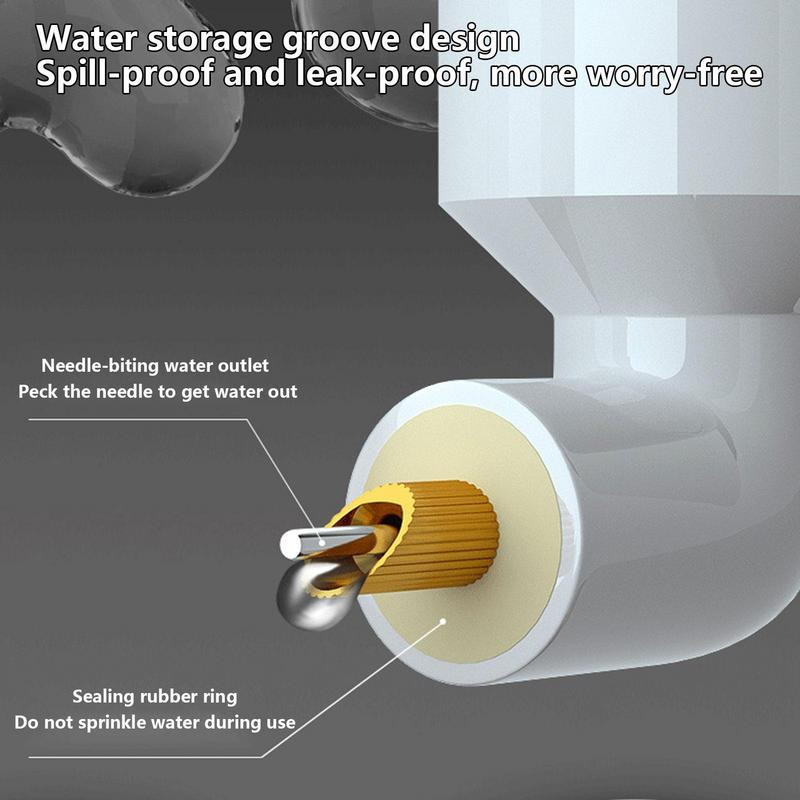 Автоматична бутилка за вода за птици Вода за домашни любимци Диспенсер за вода за птици Акрилна поилка за папагал Устройство за пиене Бутилка за пиене на вълнисти папагалчета за папагали