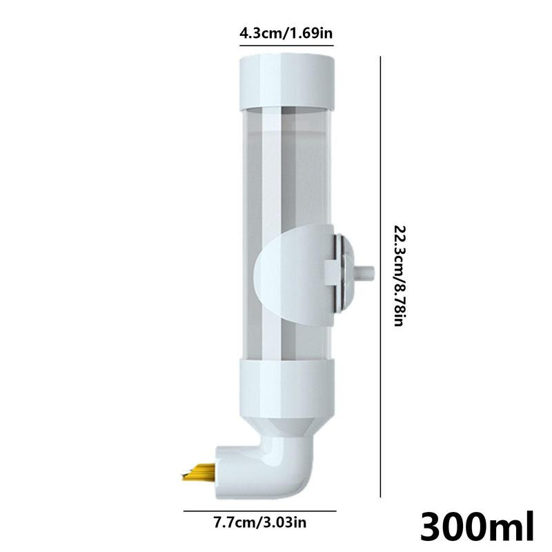 Автоматична бутилка за вода за птици Вода за домашни любимци Диспенсер за вода за птици Акрилна поилка за папагал Устройство за пиене Бутилка за пиене на вълнисти папагалчета за папагали