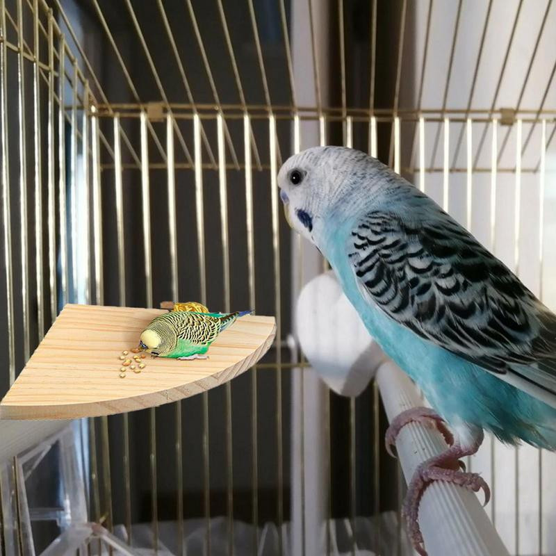 Дървена стойка за папагал Костур Птица Дървена стойка за трамплин Платформа Преносима стойка Костур Рафт Упражнения Играчки за Вълнисто папагало Корела