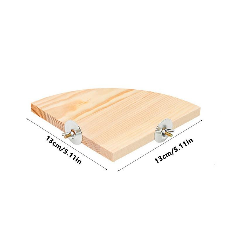 Дървена стойка за папагал Костур Птица Дървена стойка за трамплин Платформа Преносима стойка Костур Рафт Упражнения Играчки за Вълнисто папагало Корела