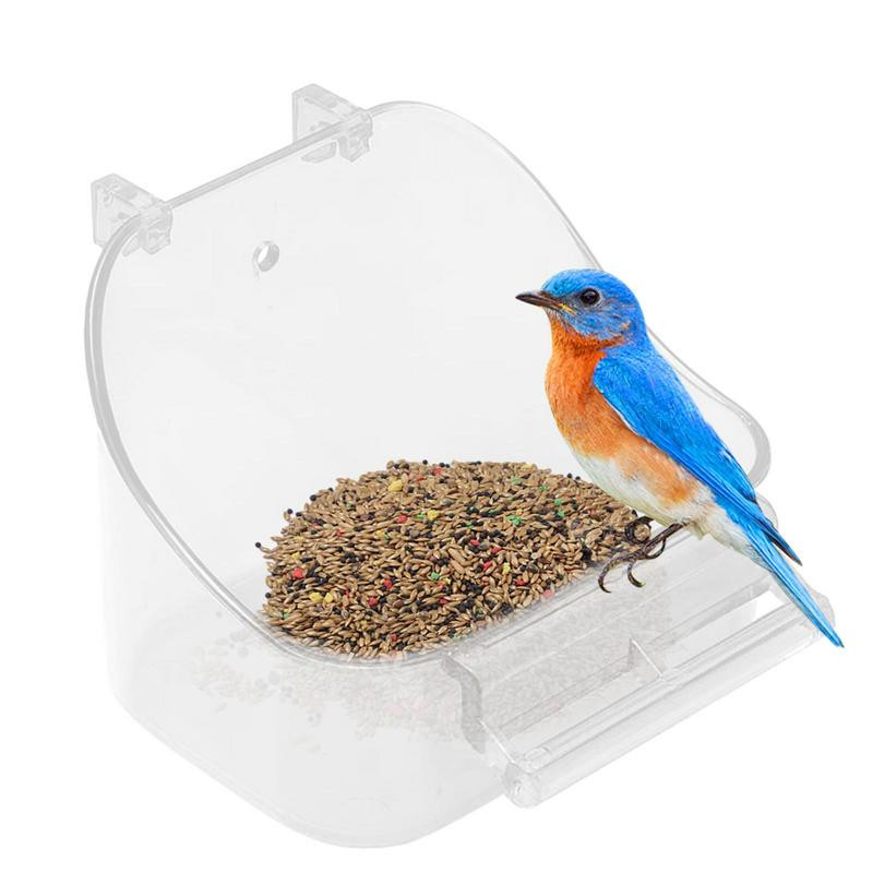 Paukščių vonelė narveliui Papūgos naminių paukščių maudymosi dėžutė su dvigubais kabliais Papūgos maudymosi kubilas Paukščių narvelio maudymosi kubilas mažiems paukščiams