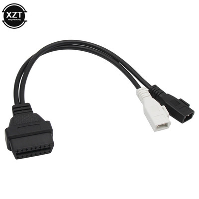 2P+2P to 16Pin OBD2 Cable VAG Adapter For AUDI 2X2 OBD1 OBD2 Car Diagnostic Cable 2P+2P to 16Pin Female Connector for VW/Skoda
