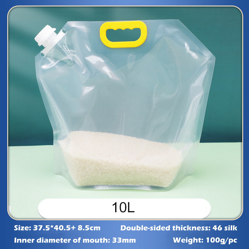 Virtuvinių ryžių pakavimo maišelis Sandarus laikymo maišelis Grūdai, atsparus drėgmei ir vabzdžiams, skaidrus, sutirštintas, nešiojamas, tinkamas maistui