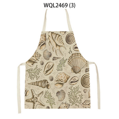 Animal de mare, pește, stea de mare, șorț de bucătărie, instrument de curățare pentru gospodărie, șorțuri de gătit, accesorii pentru coacere, șorțuri fără mâneci