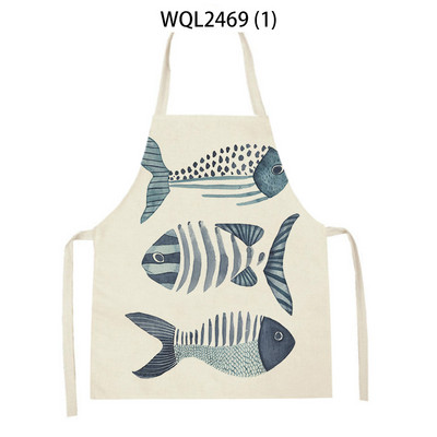 Animal de mare, pește, stea de mare, șorț de bucătărie, instrument de curățare pentru gospodărie, șorțuri de gătit, accesorii pentru coacere, șorțuri fără mâneci