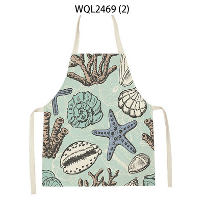 Animal de mare, pește, stea de mare, șorț de bucătărie, instrument de curățare pentru gospodărie, șorțuri de gătit, accesorii pentru coacere, șorțuri fără mâneci