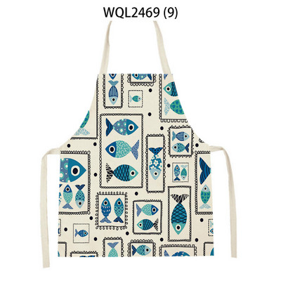 Animal de mare, pește, stea de mare, șorț de bucătărie, instrument de curățare pentru gospodărie, șorțuri de gătit, accesorii pentru coacere, șorțuri fără mâneci