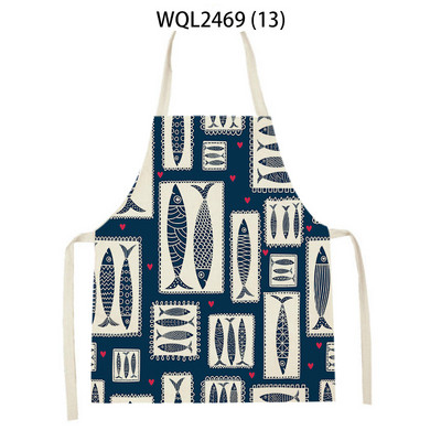 Animal de mare, pește, stea de mare, șorț de bucătărie, instrument de curățare pentru gospodărie, șorțuri de gătit, accesorii pentru coacere, șorțuri fără mâneci