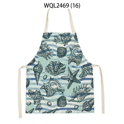 Animal de mare, pește, stea de mare, șorț de bucătărie, instrument de curățare pentru gospodărie, șorțuri de gătit, accesorii pentru coacere, șorțuri fără mâneci