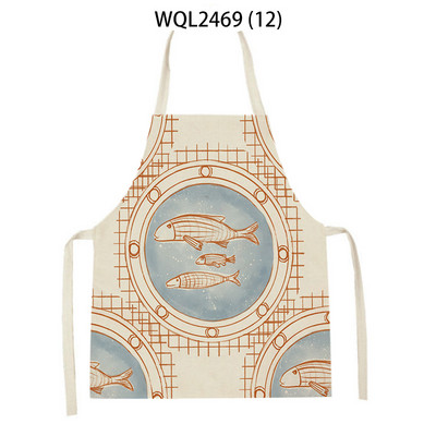 Animal de mare, pește, stea de mare, șorț de bucătărie, instrument de curățare pentru gospodărie, șorțuri de gătit, accesorii pentru coacere, șorțuri fără mâneci