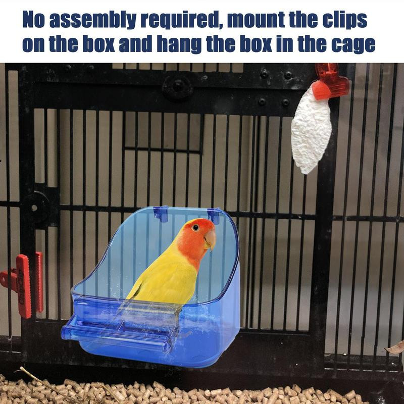 Вана за птици Домашни любимци Вана за птици Клетка Басейн Аксесоари за птици Папагал Баня Папагал Костур Душ Играчка за папагал Водна вана Играчка за вана за птици
