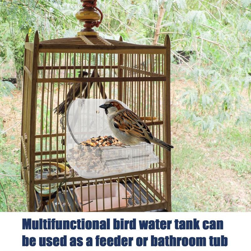 Вана за птици Домашни любимци Вана за птици Клетка Басейн Аксесоари за птици Папагал Баня Папагал Костур Душ Играчка за папагал Водна вана Играчка за вана за птици