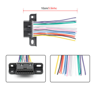 10/30 cm DIY 16 pin J1962 OBD2 pagarinātāja kabeļa līnija uz sieviešu automobiļu ODB2 automašīnu diagnostikas auto rīka OBD 2 savienotāju