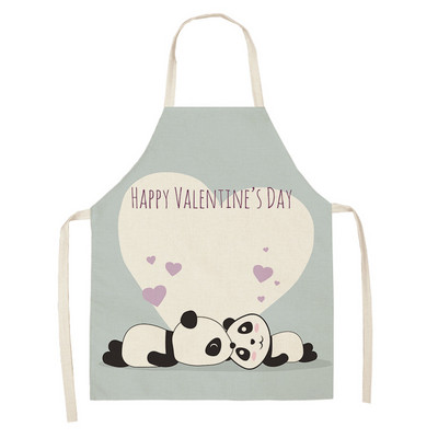Sorț multifuncțional Panda din desene animate Rochie de grădină șorțuri copii pentru femeie bărbat copii roz accesorii de bucătărie pentru copt