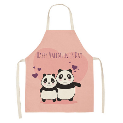Sorț multifuncțional Panda din desene animate Rochie de grădină șorțuri copii pentru femeie bărbat copii roz accesorii de bucătărie pentru copt