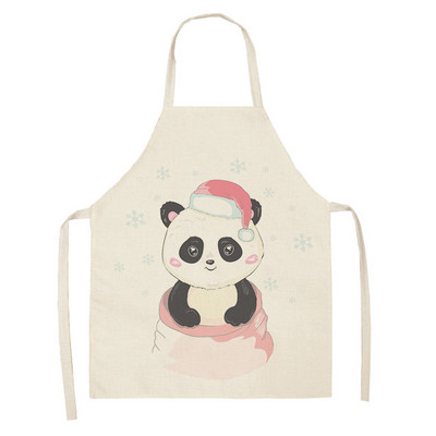 Sorț multifuncțional Panda din desene animate Rochie de grădină șorțuri copii pentru femeie bărbat copii roz accesorii de bucătărie pentru copt